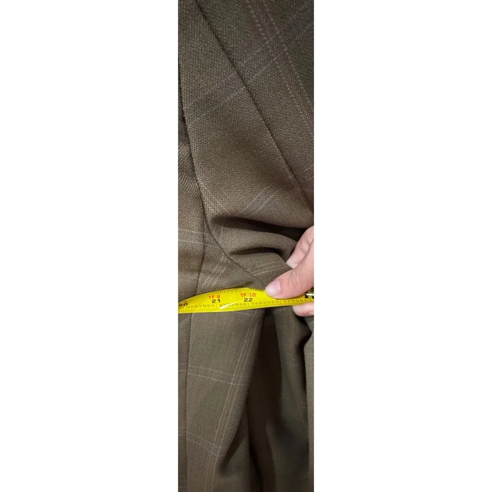 Taylor Richard's & Conger Mens Olive Herringbone Two Button Blazer ultra torto